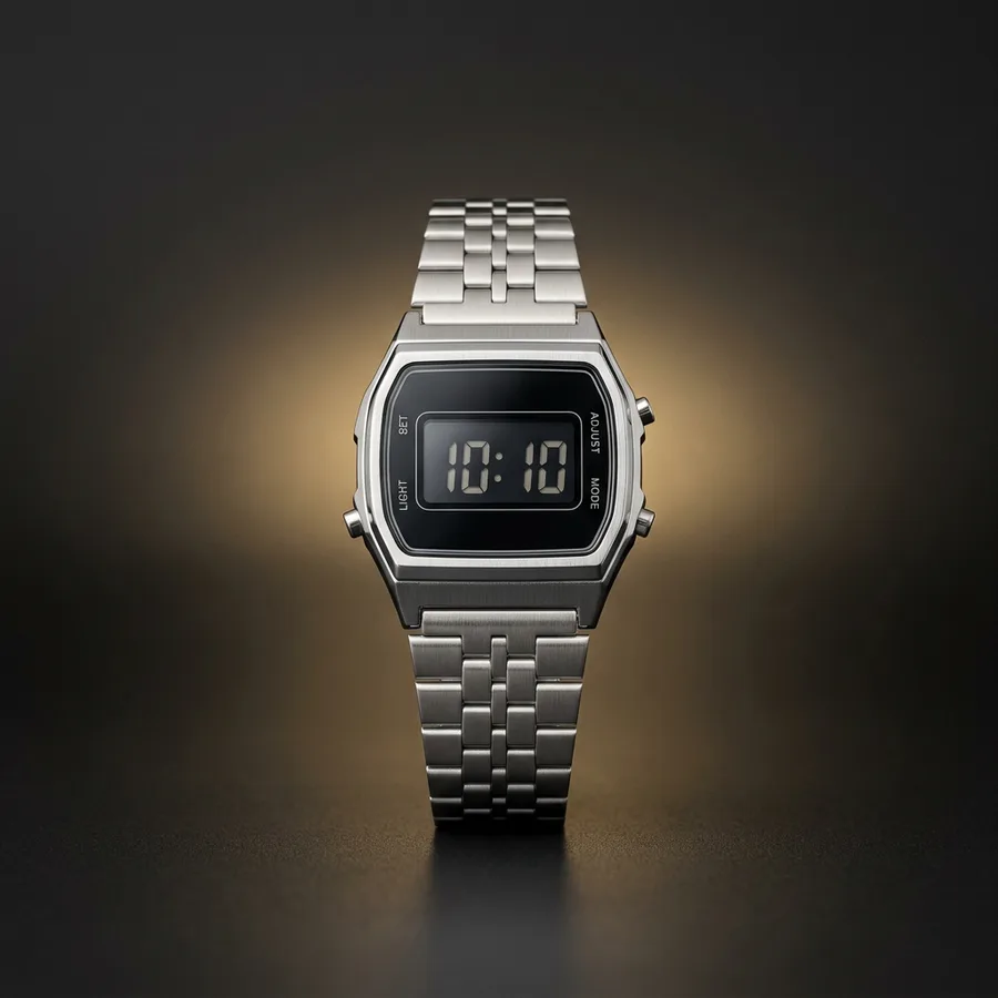 Reloj Q&Q Digital Retro Plateado
