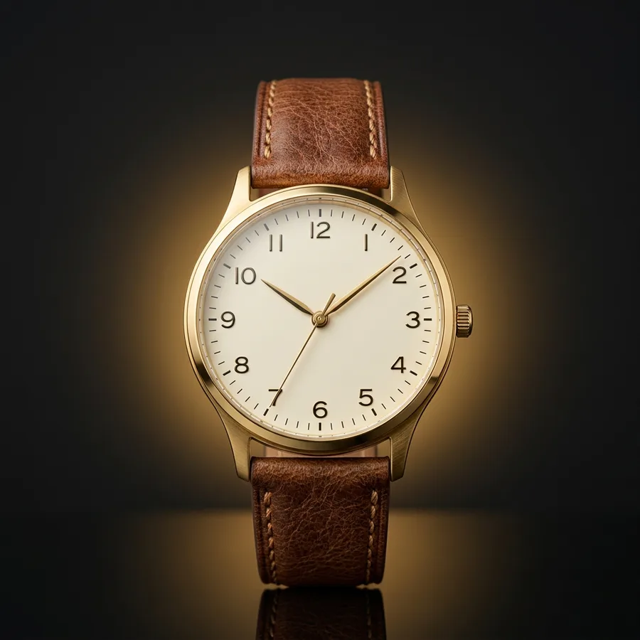 Reloj Q&Q Vintage Cuero Café